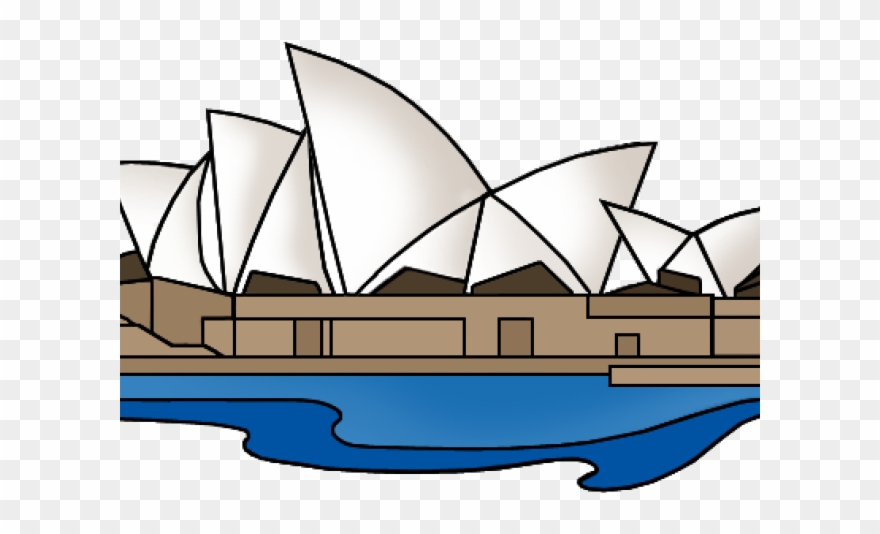 Sydney Opera House Clipart - Draw The Sydney Opera House Easy - Png Download