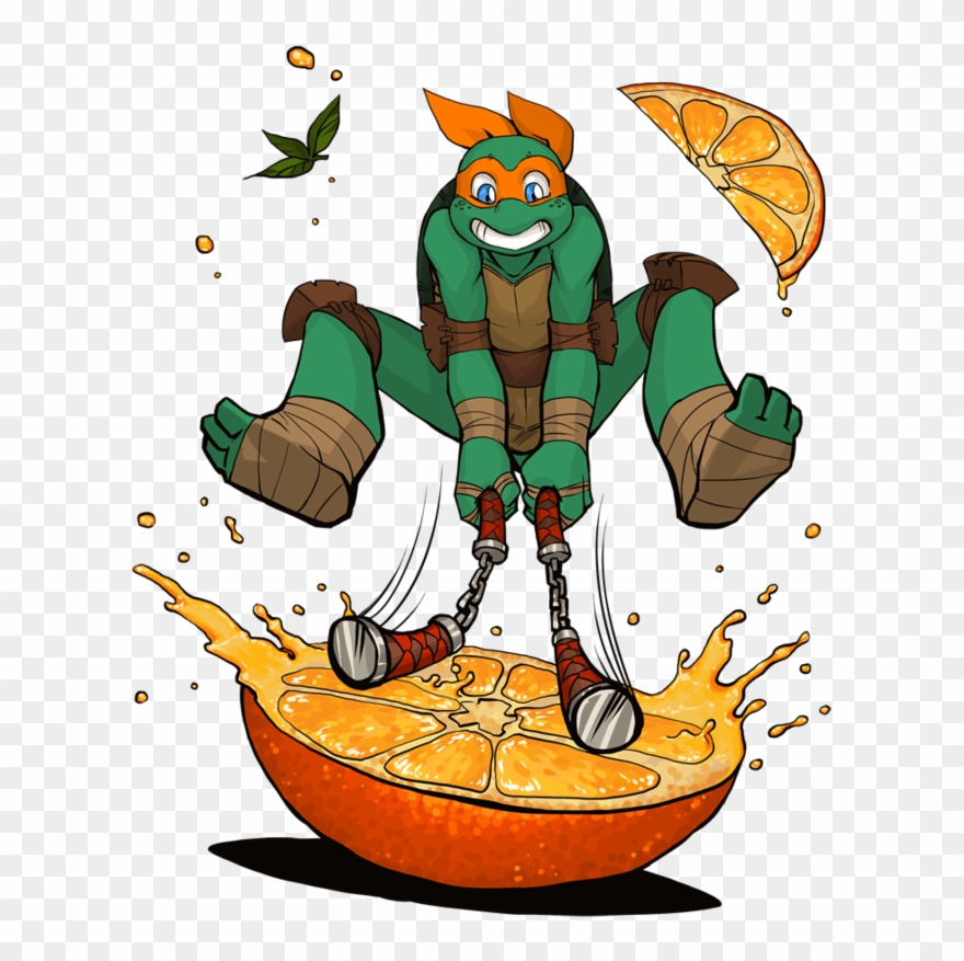 Bandana Clipart Orange Bandana - Michaelangelo - Png Download