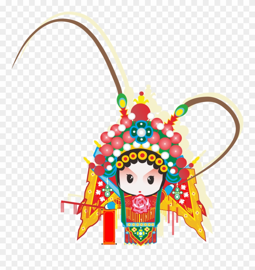 Banner Library China Drawing Opera - 卡通 京剧 人物 Clipart