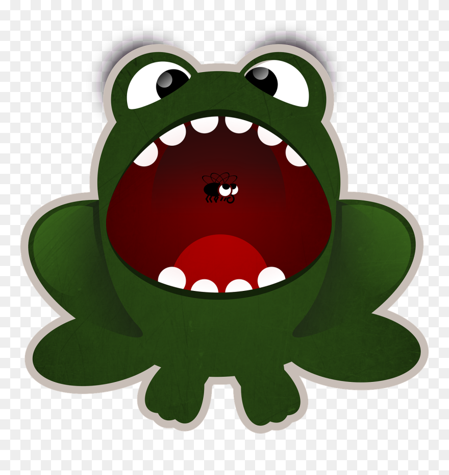 Edible Frog Amphibian Download Flying Frog - Cartoon Frog Mouth Open Clipart