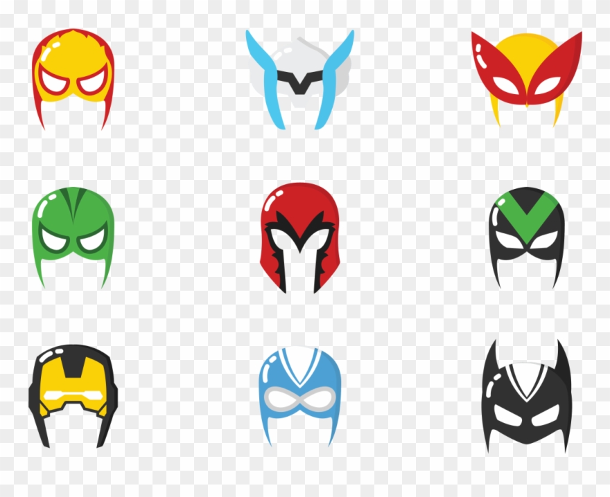 Avengers Vector Masks Clipart