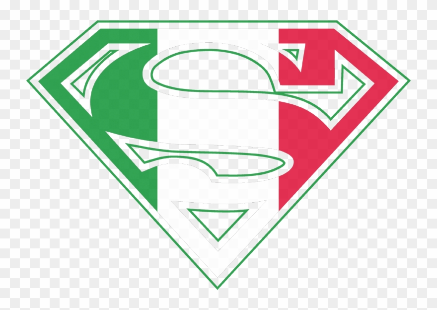 Superman Italian Shield Juniors T-shirt - Superman Logo In Pink Clipart