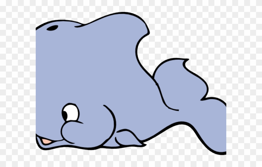 Blue Whale Clipart Easy Cartoon - Cartoon Whale Shower Curtain - Png Download