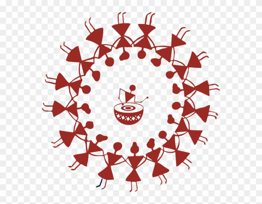 Click And Drag To Re-position The Image, If Desired - Warli Painting Clipart - Png Download