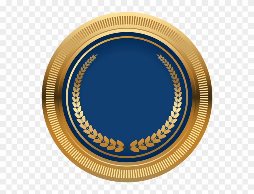 Visit - Black And Gold Seal Clipart