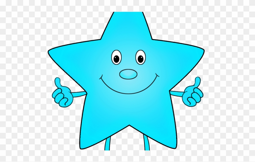 Light Blue Clipart Cartoon - Clipart Purple Star - Png Download