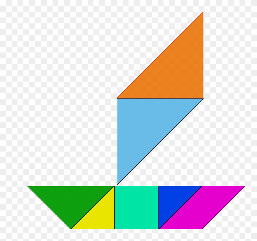 Free Vector Tangram-34 Clip Art - Faciles Figuras Con Tangram - Png Download