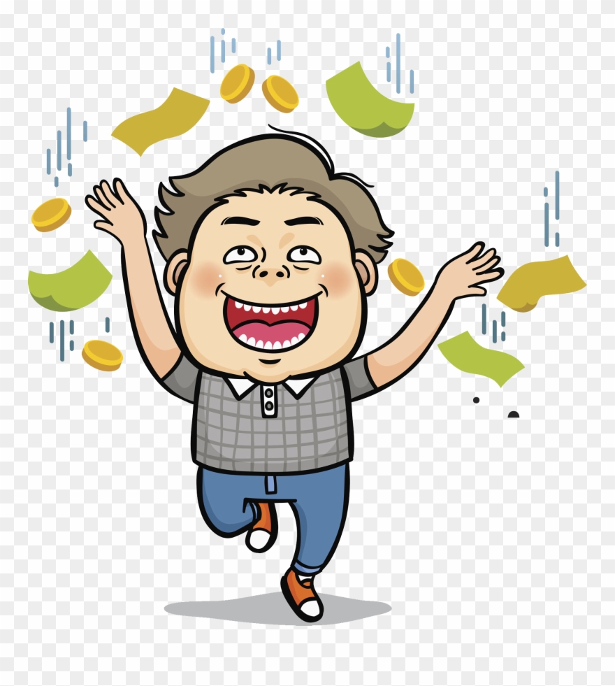 Cartoon Art Short Haired Transprent Png Free - Happy Man Cartoon Png Clipart