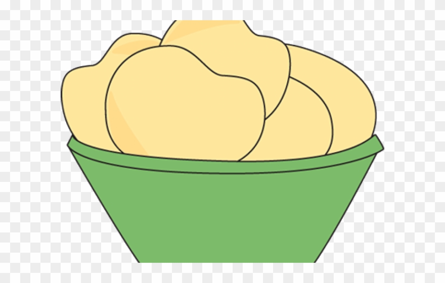 Cartoon Bowl Of Chips Clipart