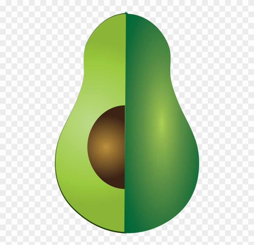 Mitad De Un Aguacate Clipart