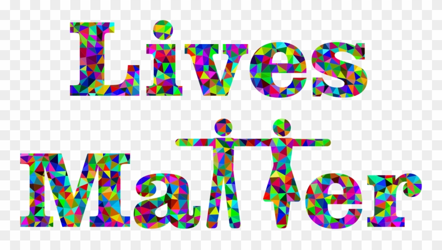 Clipart Prismatic Lives Matter Typography - Kundenspezifischer Fahrrad-sturzhelm Und Ornament - Png Download