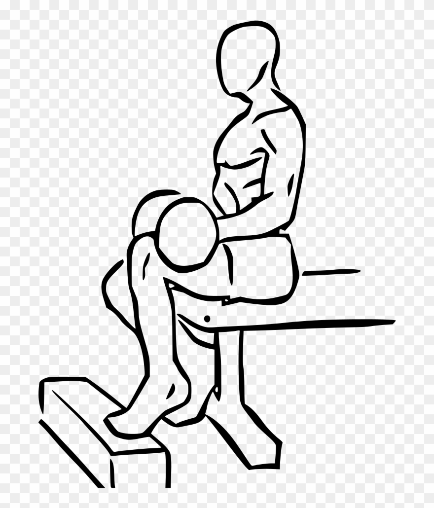 Everkinetic Calf Raise - Dumbbell Seated One Leg Calf Raise Clipart