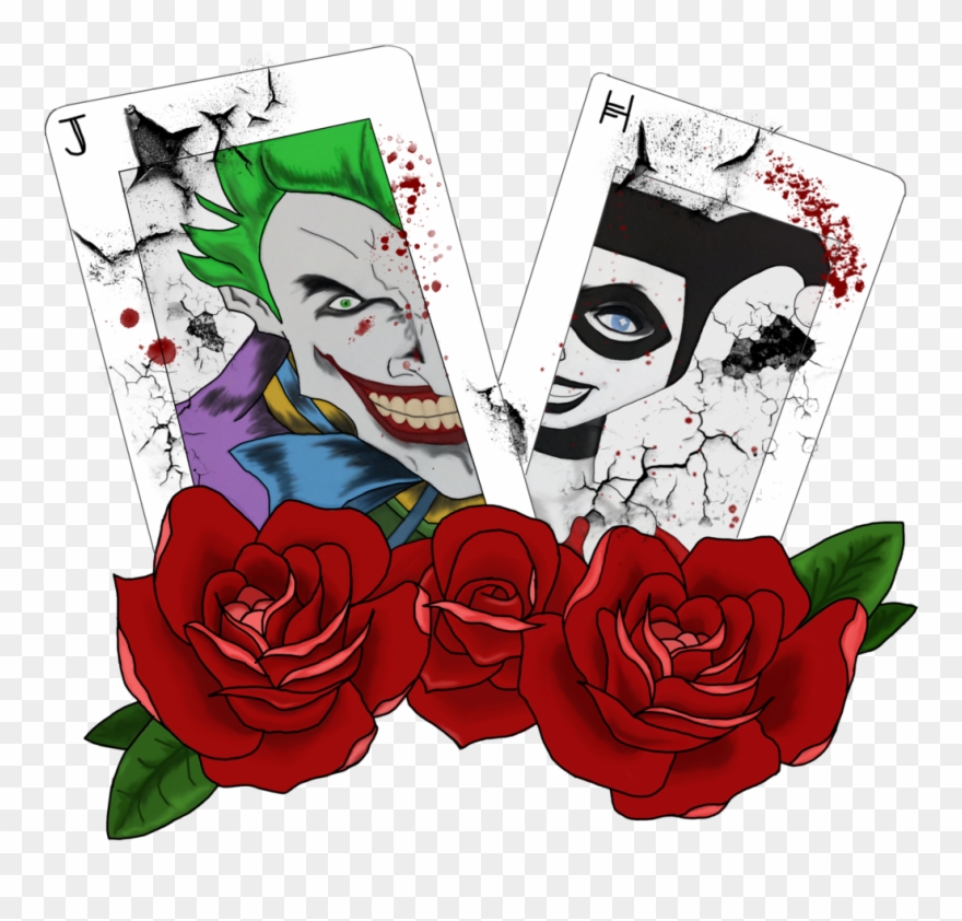 Vector Transparent Urianity Abbie Deviantart The - Harley Quinn And Joker Drawing Clipart