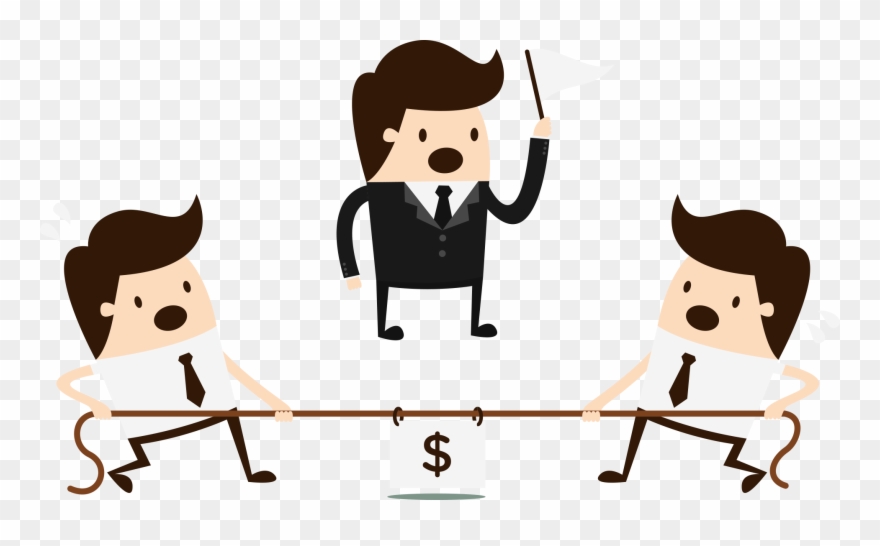 Price War People Tug Clip Art Freeuse - Business Competition Png Transparent Png