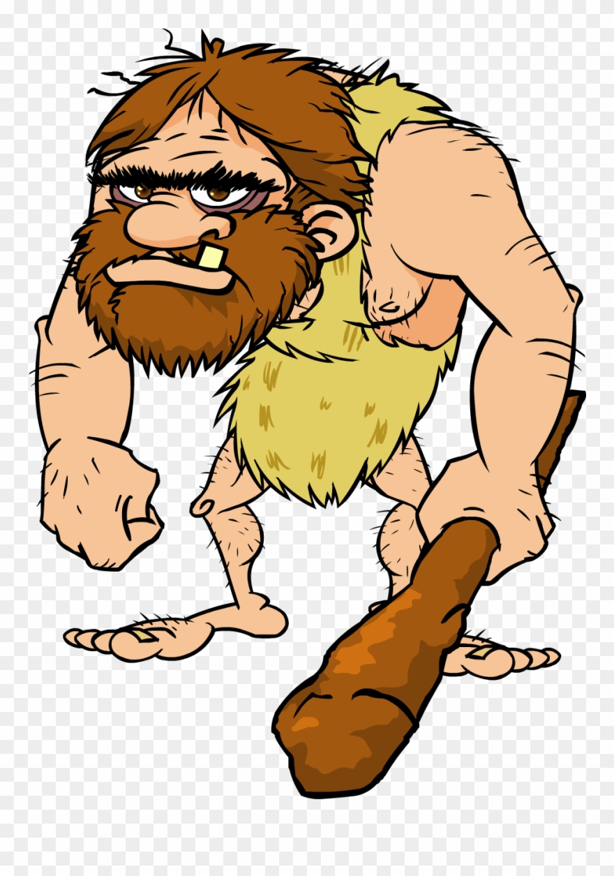 The Art And Science Of Your Survival/ Proud Sponsors - Cave Man Cartoon Png Clipart