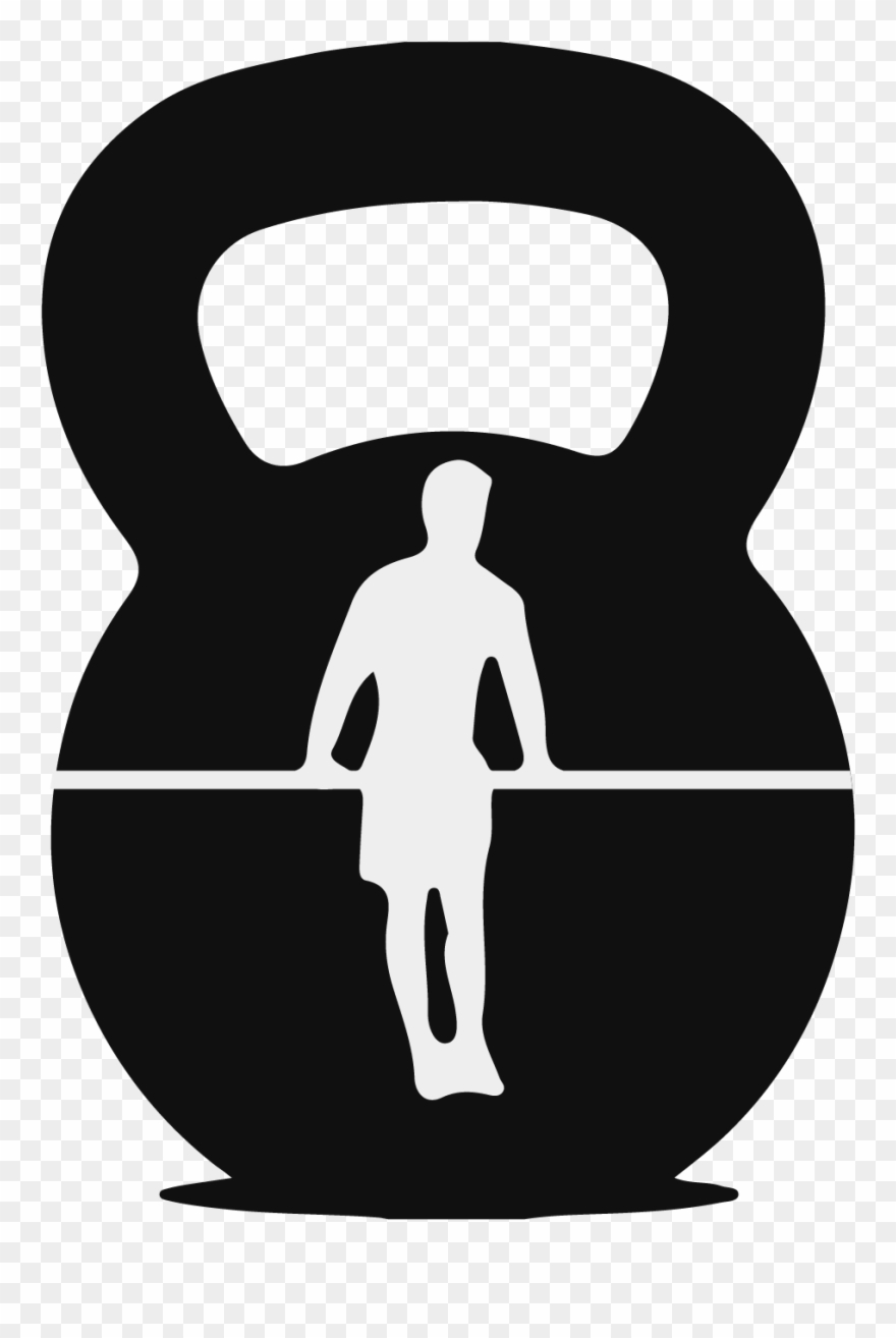 Kettlebell Clipart Weight - Crossfit Silhouette Transparent - Png Download