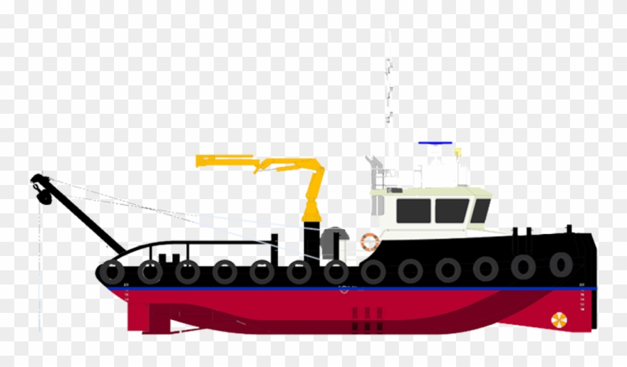 Tugboat Clipart Offshore Boat - Tugboat - Png Download