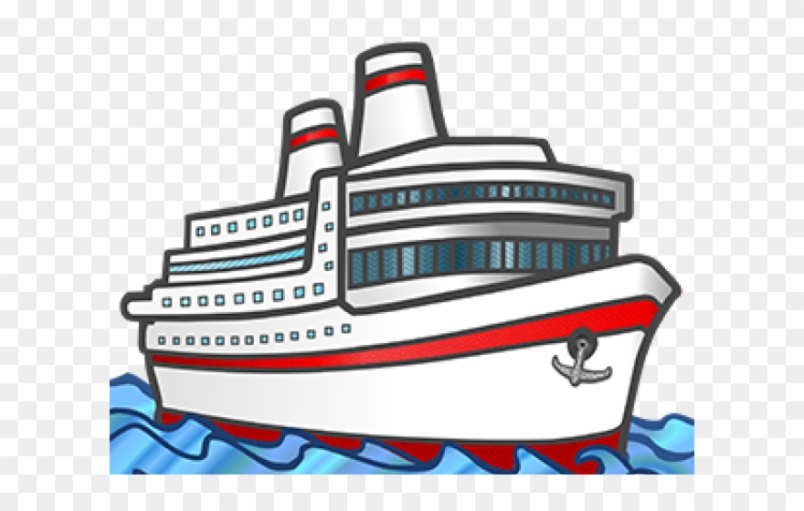 Cruise Clipart Small Ship - Cruise Ship Clipart Black And White - Png Download
