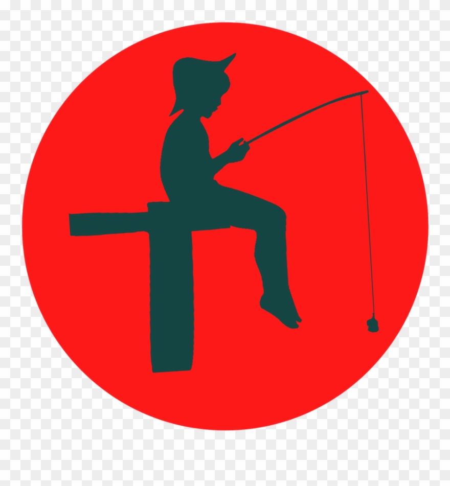 Boy, Fishing, Silhouette, Icon, Logo, Clipart, Sticker - Momoiro Clover Z Logo - Png Download