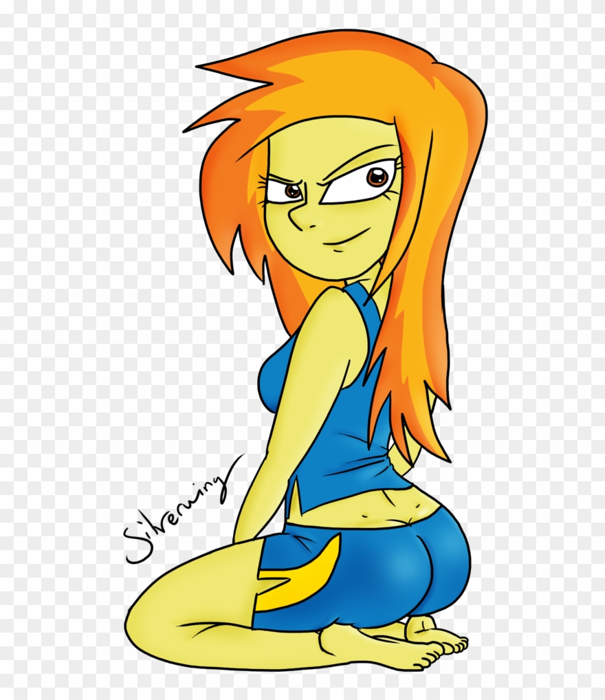 Barefoot Clipart Dimple - Girl Butcrack Art - Png Download