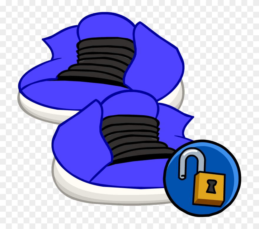 Electric Purple Runners - Club Penguin High Tops Clipart