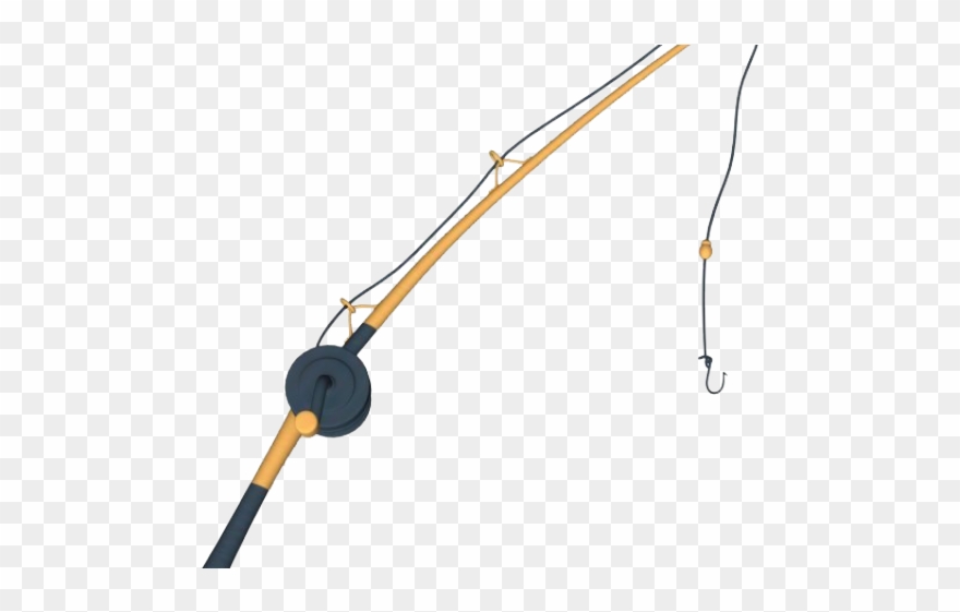 Fishing Rod Clipart Transparent Background - Fishing Rod Png Cartoon
