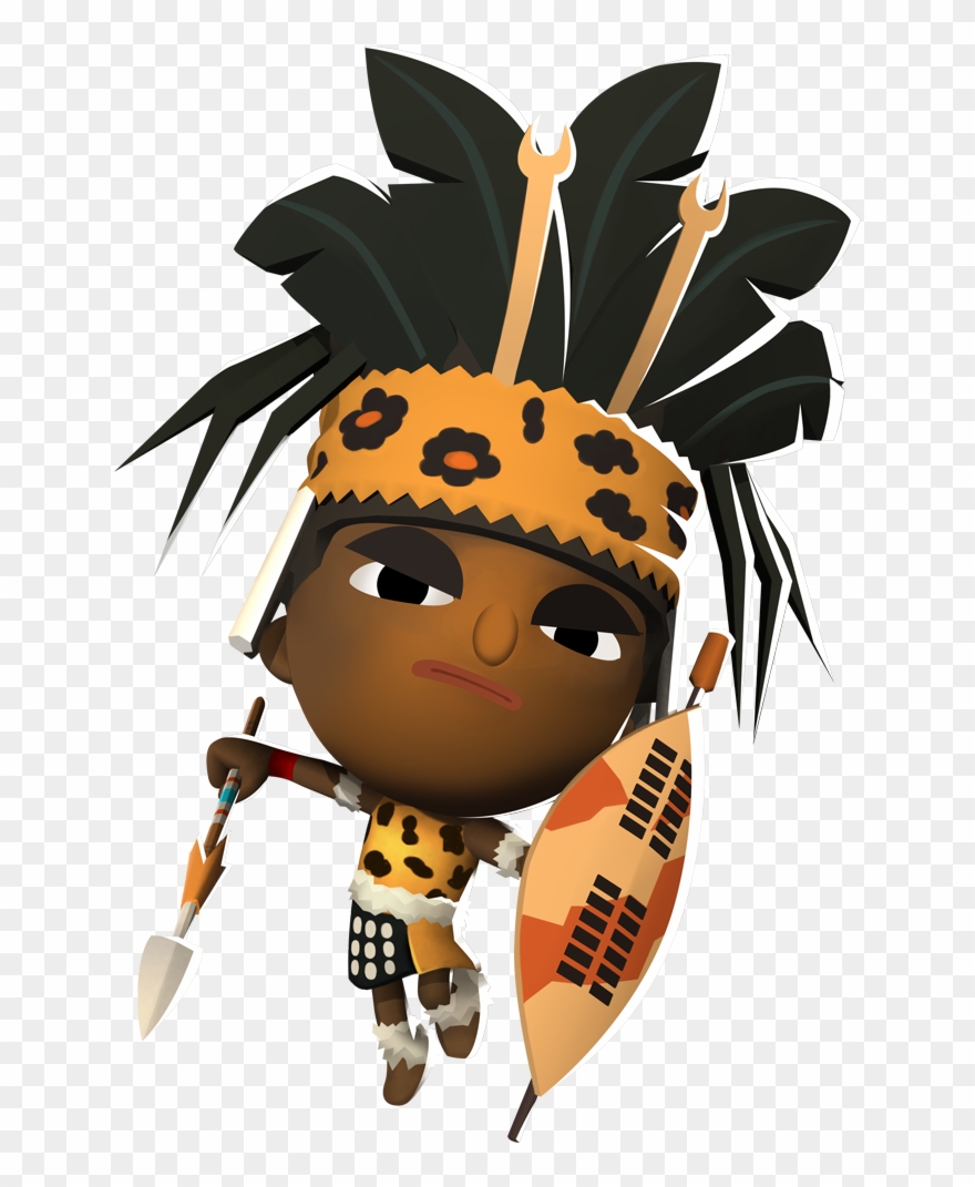 The Zulu Warrior - World Of Warriors Dice Clipart