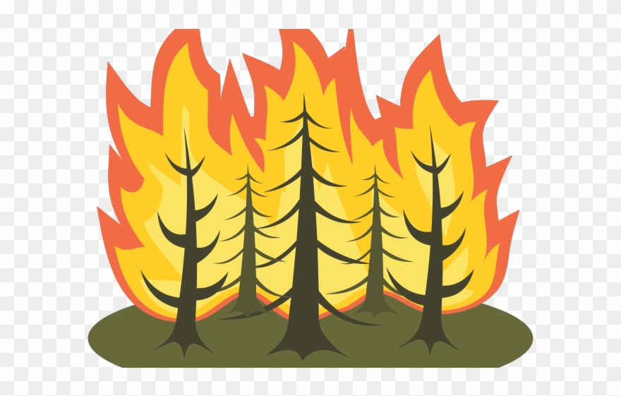 Fire Clipart Pollution - Forest Fire Clipart - Png Download