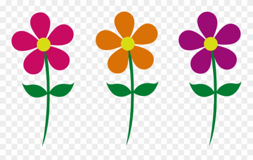 Images Of Cartoon Flowers - Spring Flower Clipart Png Transparent Png