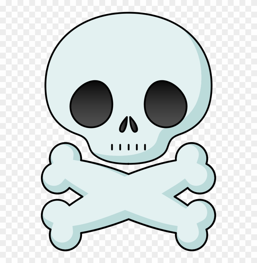 Free Human Skeleton Clipart, Download Free Clip Art, - Skull And Crossbones - Png Download