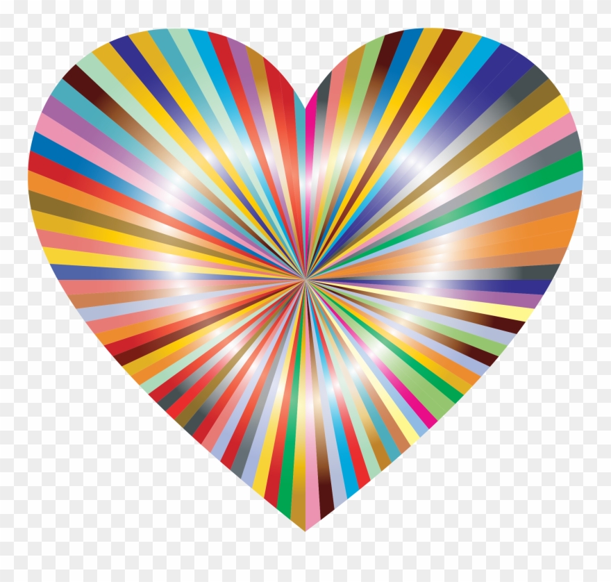 Big Image - Color Wheel Heart Clipart