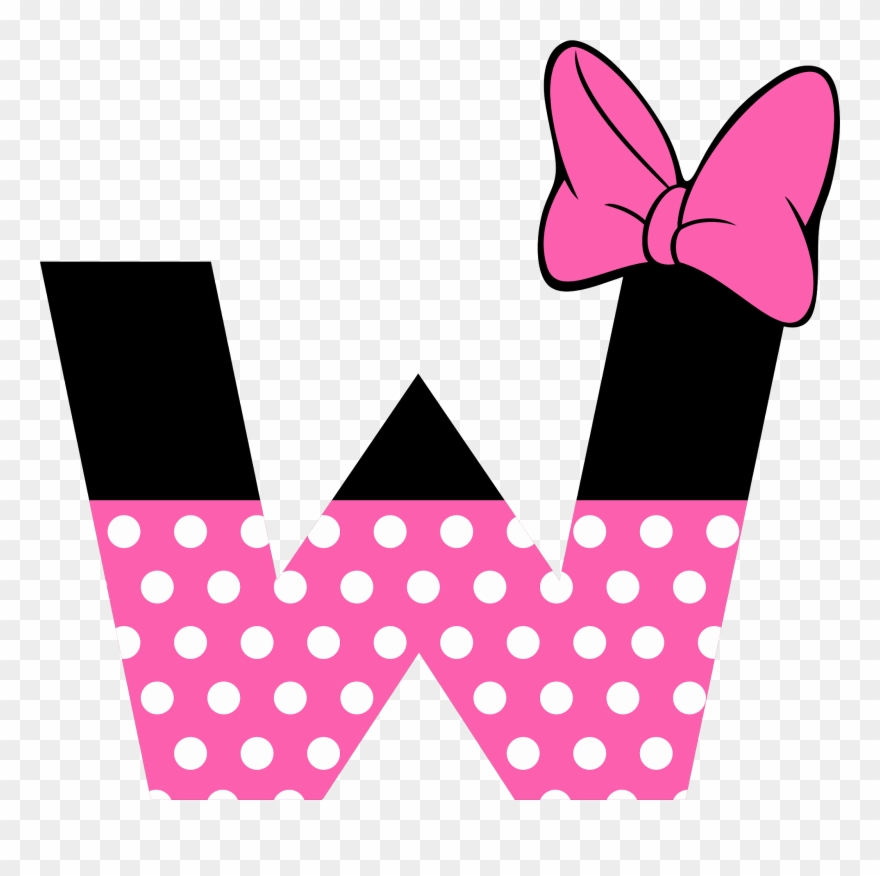 You Might Also Like - Minnie Mouse Letters Clipart - Png Download