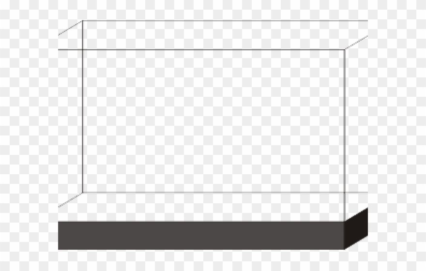 Fish Tank Clipart Square Container - Ivory - Png Download