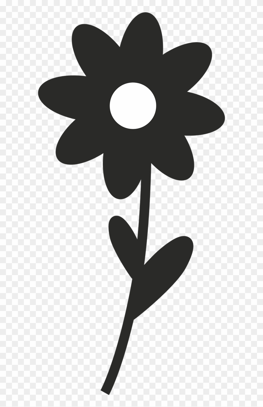 Wildflowers Drawing - Stencils - Flower Minimalist Logo Png Clipart