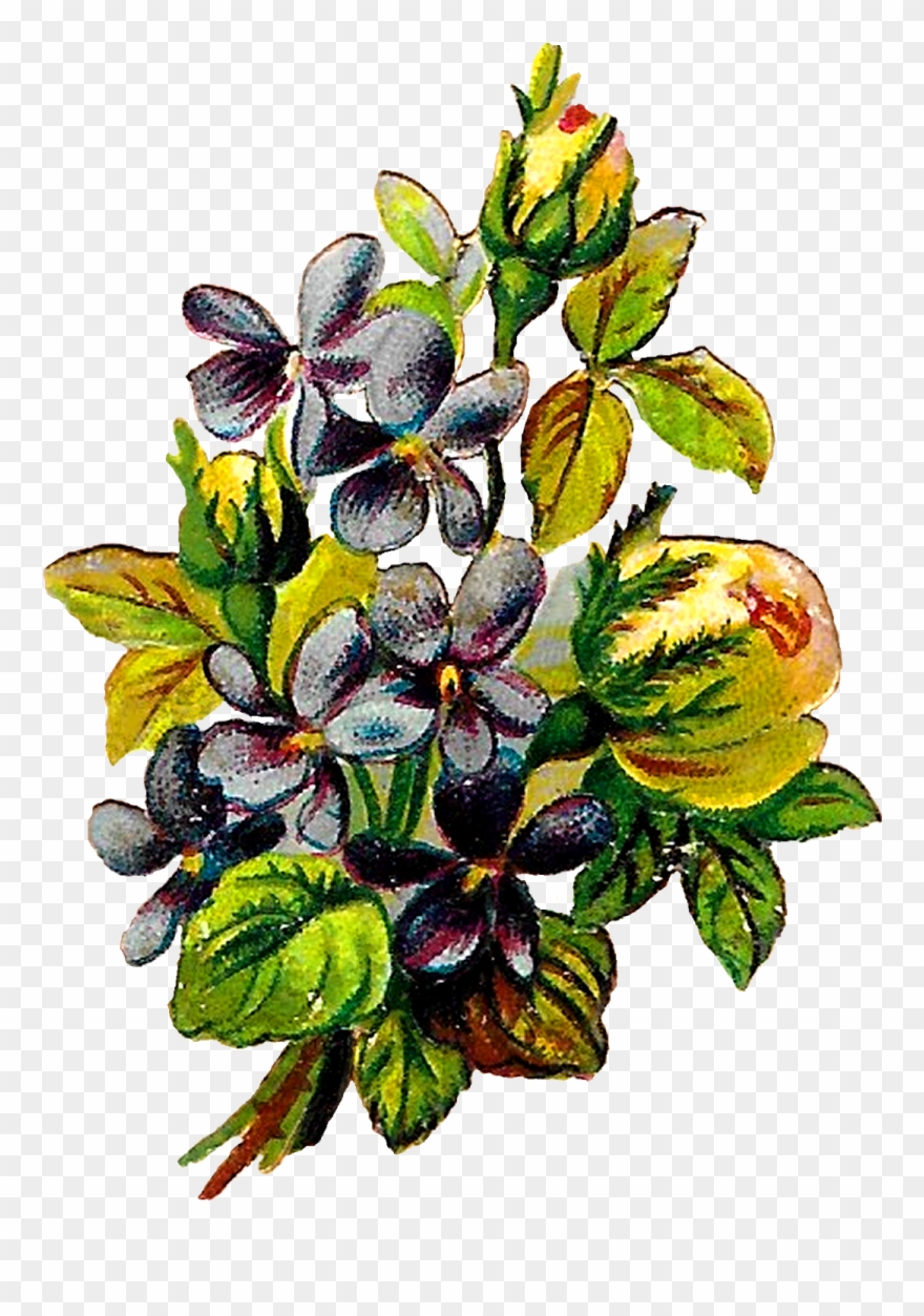 Digital Flower Clipart Download - Digital Flowers Png Transparent Png