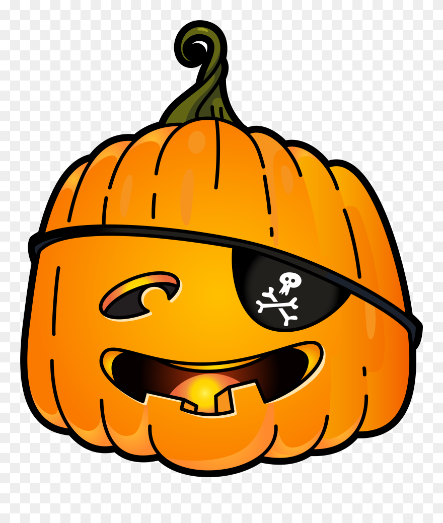You Might Also Like - Halloween Pirate Pumpkin Art Clipart
