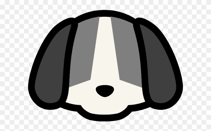 Eyelesspuppy - Cute Cartoon Dog Face Clipart