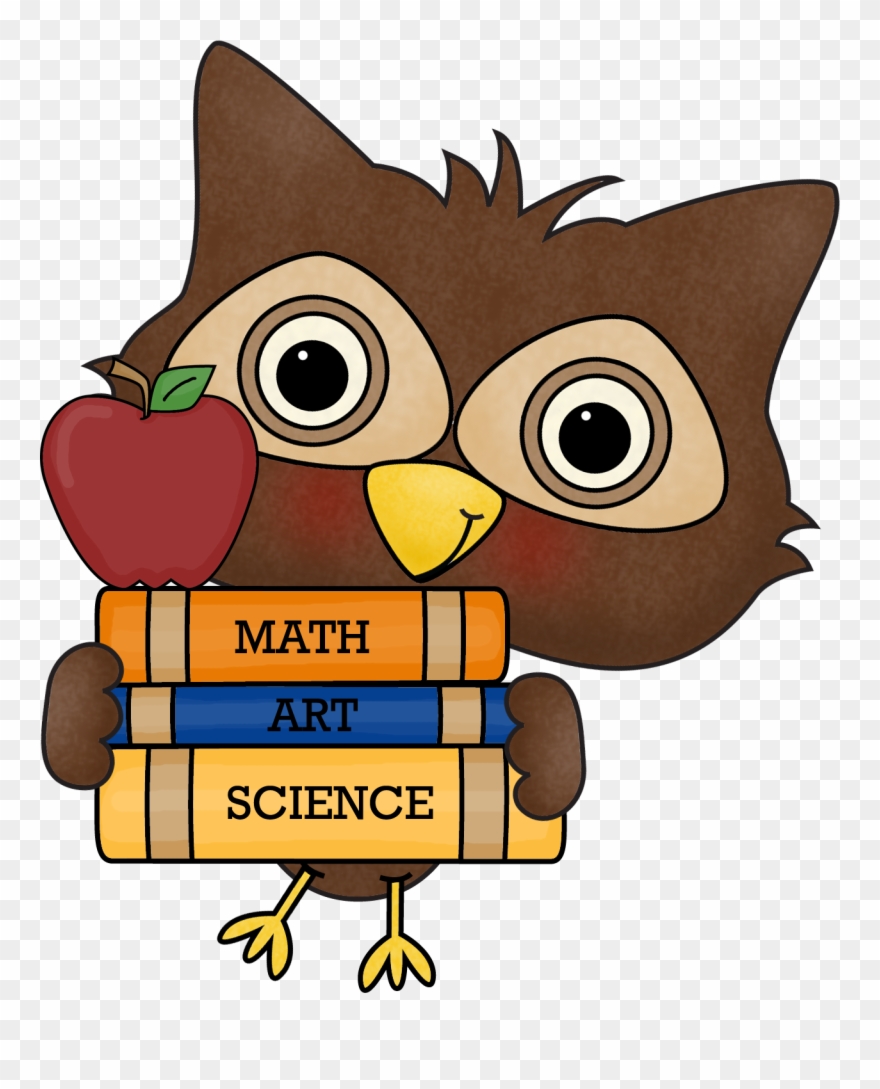 Owl School Supplies Pictures - Clip Art - Png Download