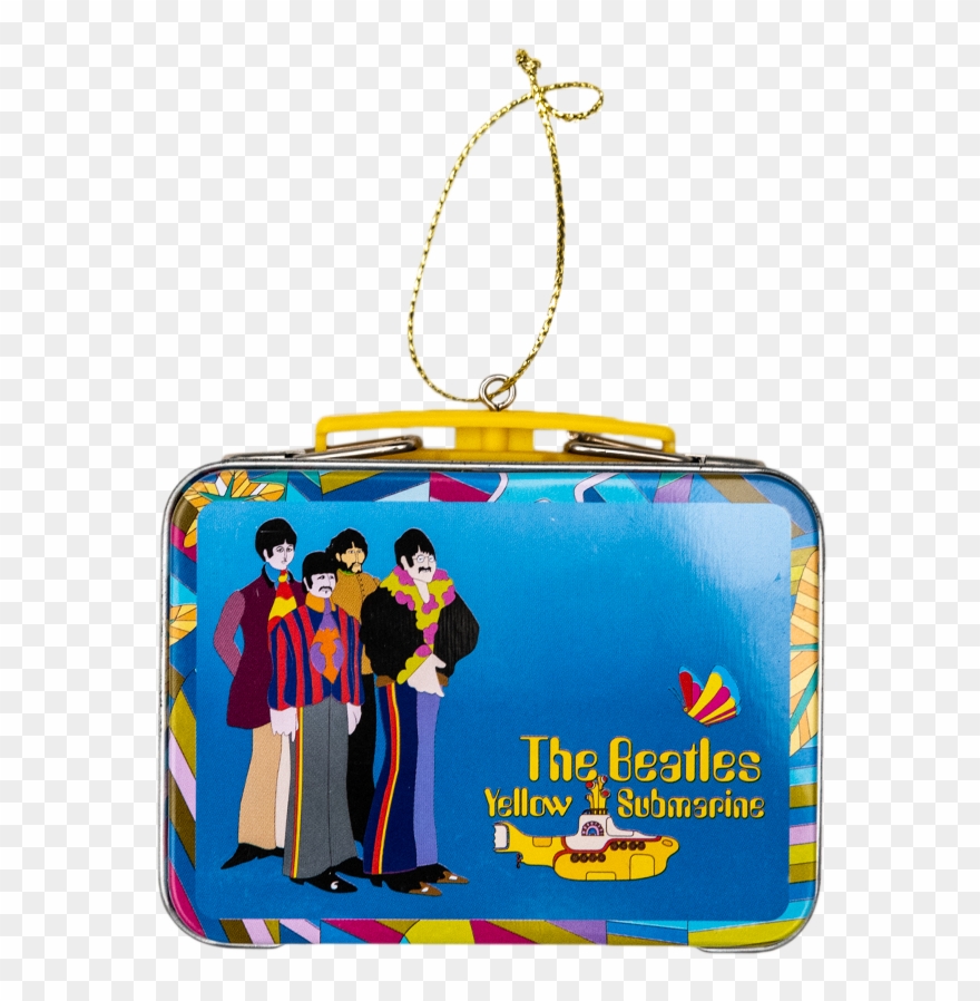 Yellow Submarine Tin Lunch Box Ornament - Beatles Yellow Submarine Clipart