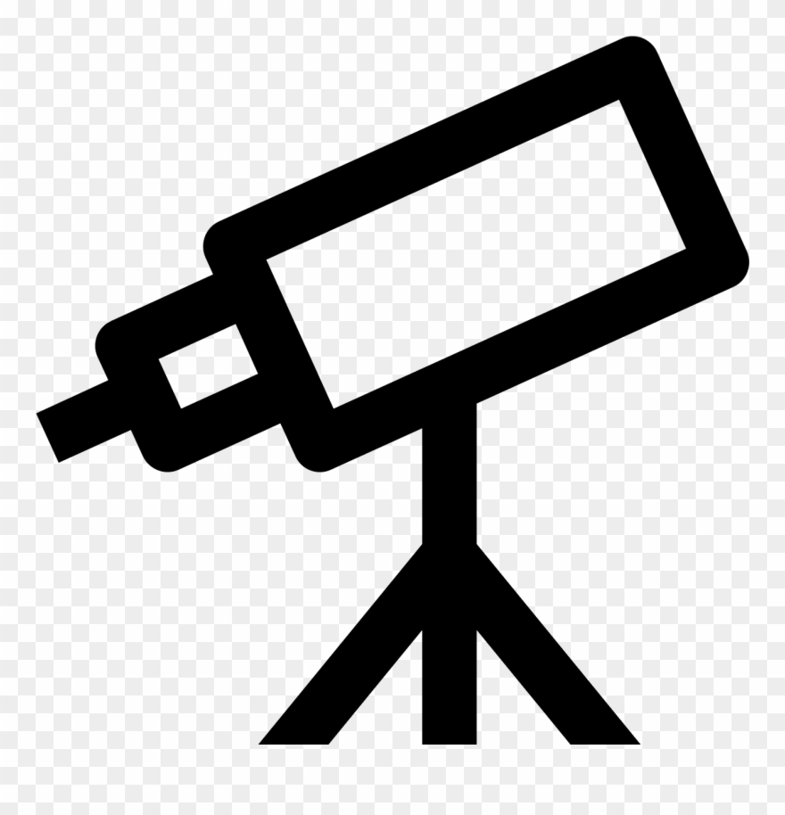 This Icon Is Depicting A Telescope Clipart