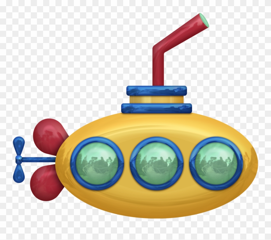 Submarine Craft, Under The Sea Clipart, - Drawing - Png Download