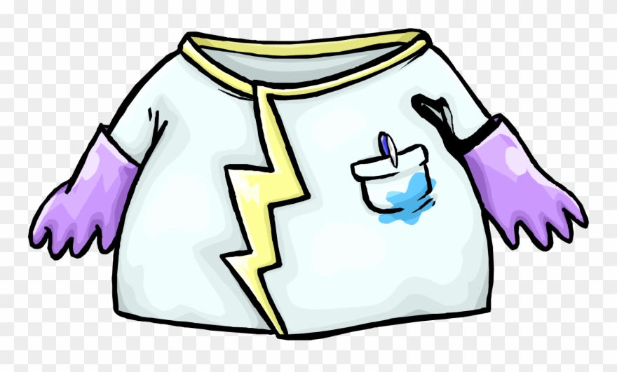 Rad Scientist Costume - Clip Art Lab Apron - Png Download