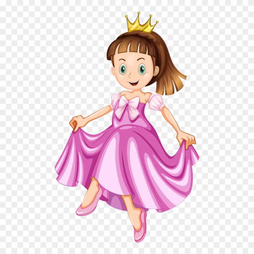 Princess Girl Clip Art Couronne Royale, Scrapbook, - October Princess - Png Download