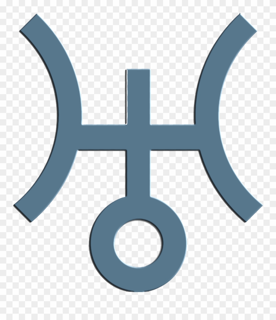 Tartarus Greek Mythology Symbol - Uranus Planet Symbol Png Clipart