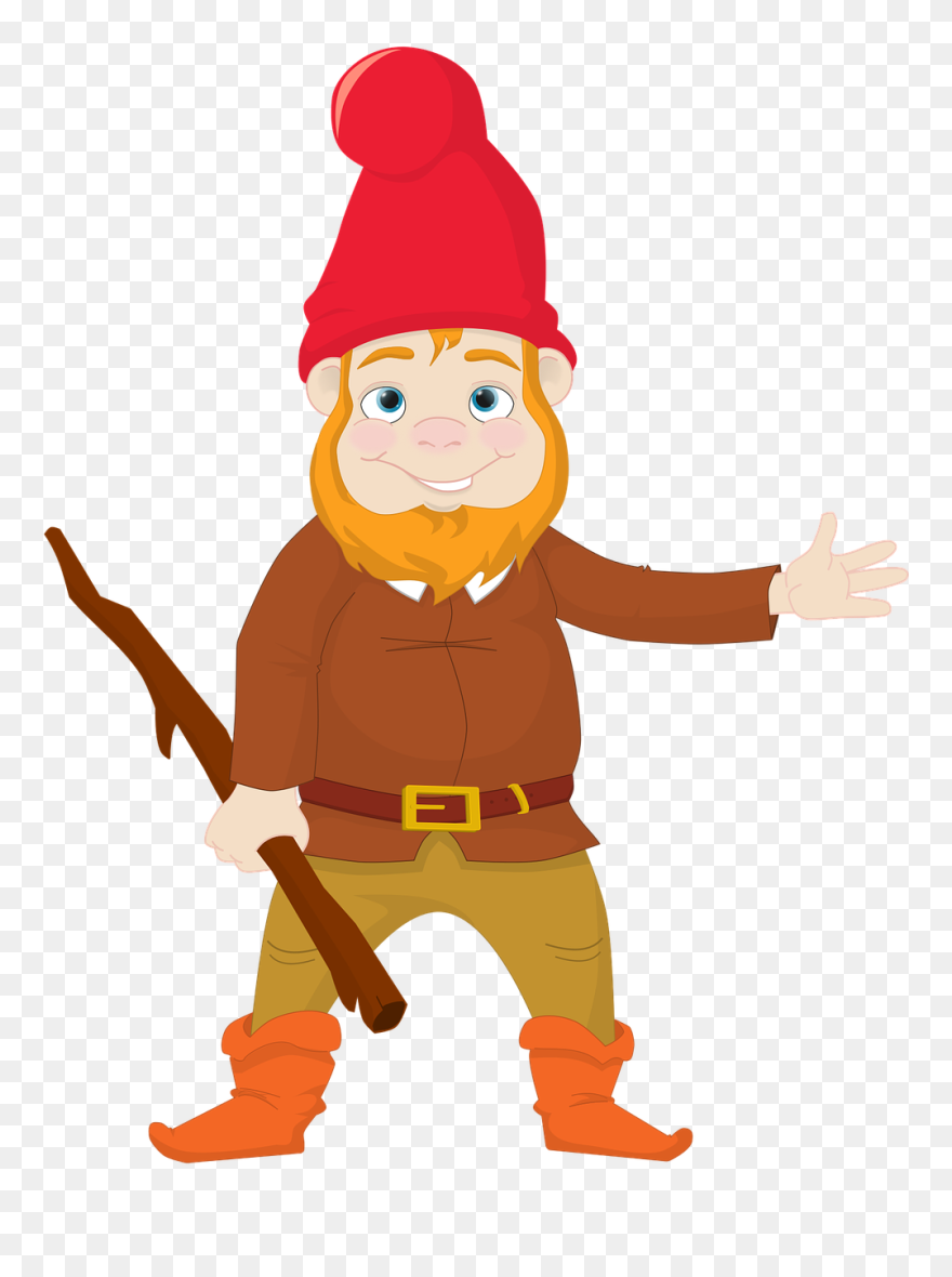 Clipart Girl Gardening - Clipart Gnome - Png Download