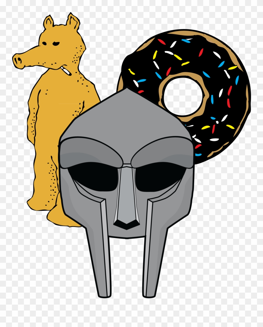 Doom, Dilla, Madlib Shirt - Cartoon Mf Doom Mask Clipart