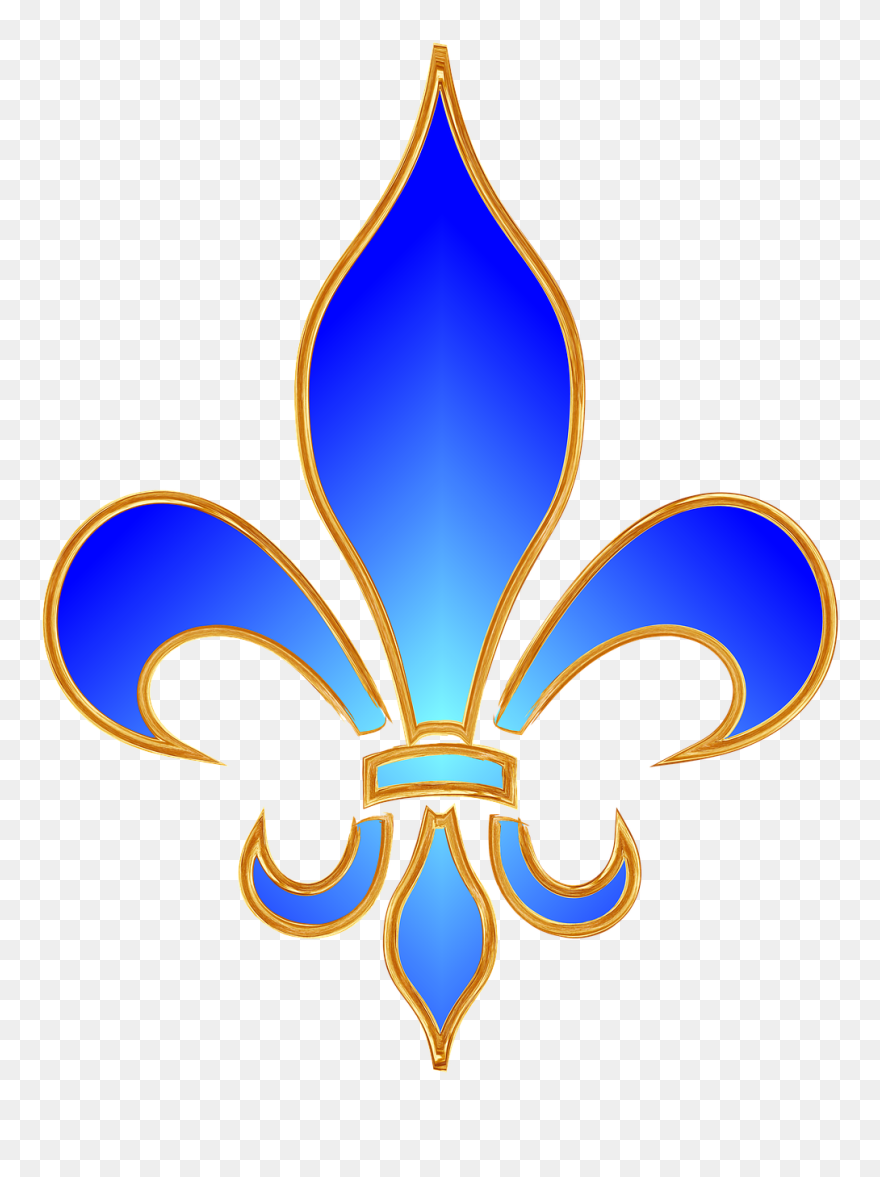 Acadian Day In Louisiana - St Marys Fleur De Lis Clipart