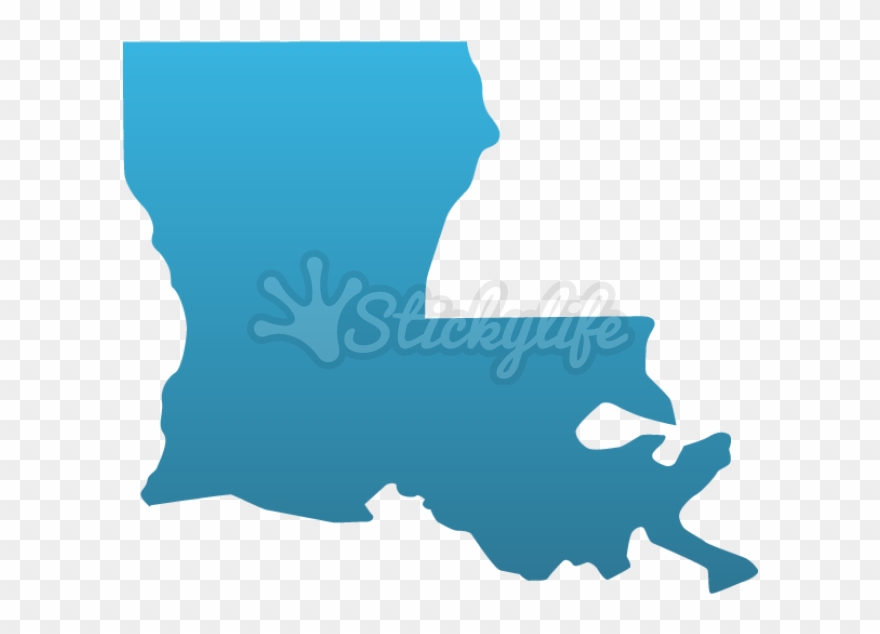 Louisiana Svg Tattoo - Louisiana Black State Clipart