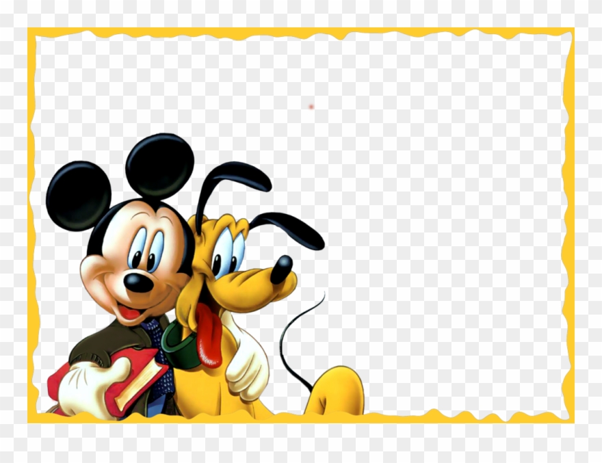Kids Clipart Design - Mickey Mouse Frame Png Transparent Png