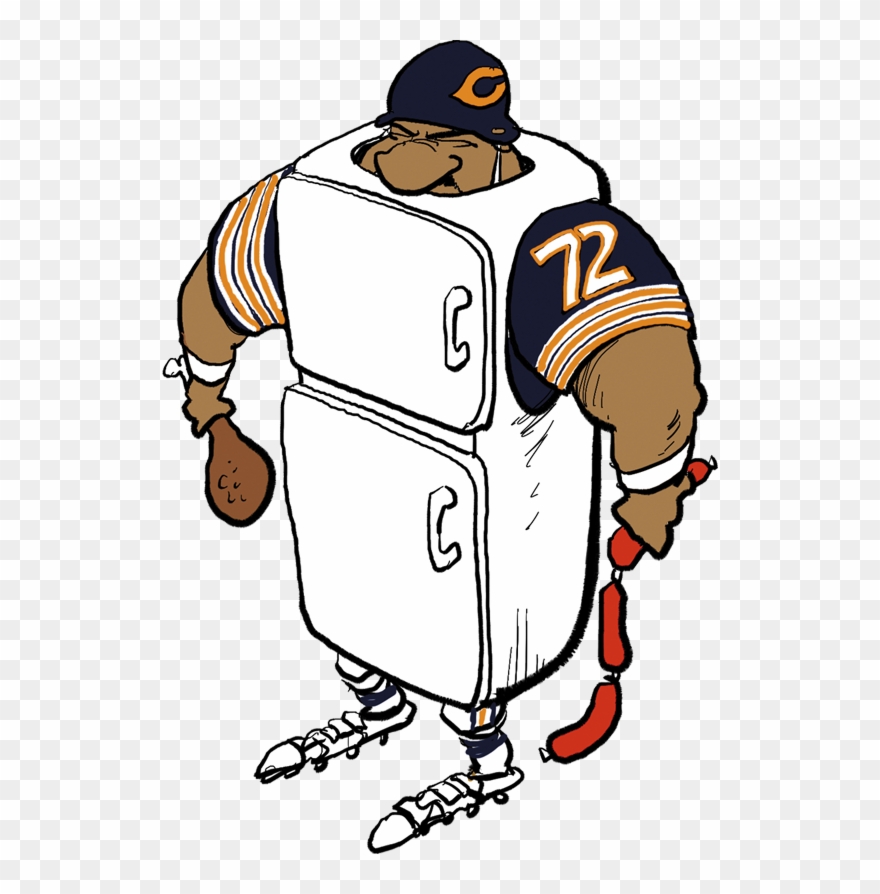 William Perry - William The Refrigerator Perry Cartoon Clipart